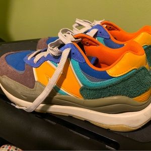 New Balance 57/40 in Colbalt with Marigold - 10.5